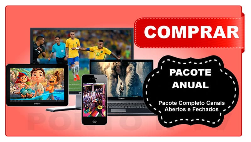 Pacote de Canais Iptv Anual